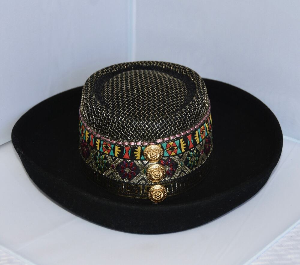 Whittall & Shon Bollman Hat Company 100% Wool Doeskin Felt Hat Made in USA